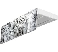 Карниз Эскар эконом+ в сборе 2-х рядный, гриджио, 7 см, 1,6 м, 135420160