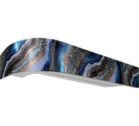 Карниз Эскар классика в сборе 3-х рядный, шарм синее золото, 7 см, 3,5 м, 139450350