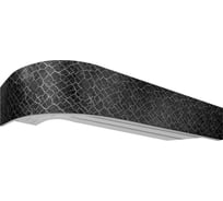 Карниз Эскар классика в сборе 3-х рядный, снейк серебро, 7 см, 3,0 м, 147450300