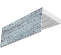 Карниз Эскар эконом+ в сборе 3-х рядный, голубое дерево, 7 см, 2,4 м, 131430240