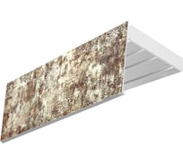 Карниз Эскар эконом+ в сборе 3-х рядный, поталь, 7 см, 2,0 м, 151430200