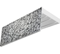 Карниз Эскар эконом+ в сборе 3-х рядный, гранит, 7 см, 1,6 м, 137430160