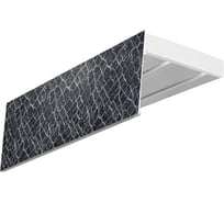 Карниз Эскар эконом+ в сборе 2-х рядный, снейк серебро, 7 см, 1,8 м, 147420180