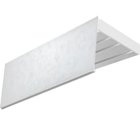 Карниз Эскар эконом+ в сборе 3-х рядный, иней, 7 см, 2,0 м, 136430200