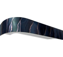 Карниз Эскар классика в сборе 3-х рядный, оникс синий, 7 см, 2,8 м, 143450280