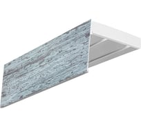 Карниз Эскар эконом+ в сборе 2-х рядный, голубое дерево, 7 см, 1,8 м, 131420180