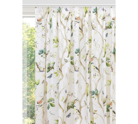 Комплект интерьерных штор для гостиной, спальни, кухни Altali 2 шт., 150x270 см, коллекция лесная прогулка 175-2147/2