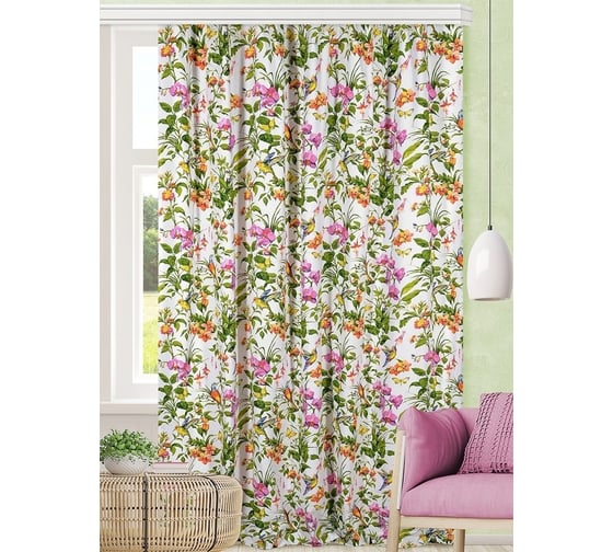 Интерьерная штора для гостиной, спальни, кухни Altali 200x270 см, коллекция колибри P799-1834/1