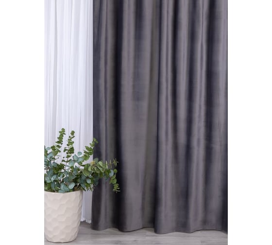 Интерьерная штора из бархата для гостиной, спальни Altali 200x270 см, коллекция базальт 899-5018/52
