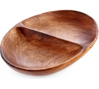 Блюдо Walmer ORGANIC овальное, 2 отделения, 26x18 см W37000924