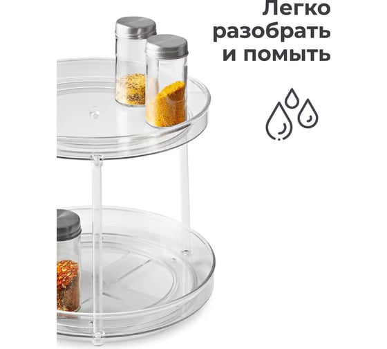 Вращающийся органайзер для специй SHINY KITCHEN J0080