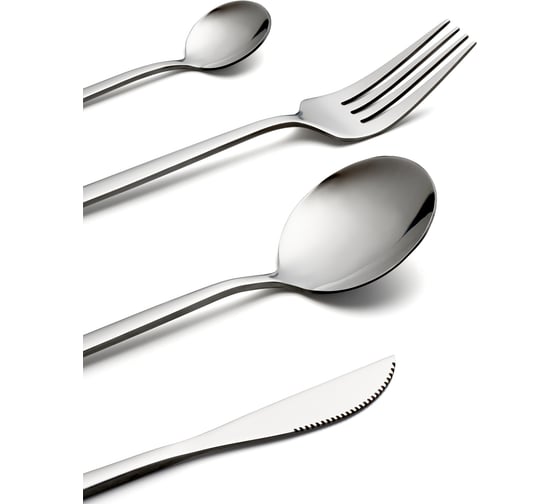 Набор столовых приборов для сервировки стола на 6 персон SHINY KITCHEN 24 предмета 16970