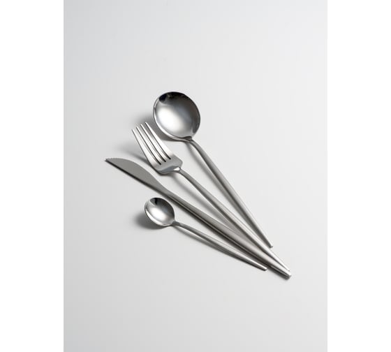 Набор столовых приборов для сервировки стола на 6 персон SHINY KITCHEN 24 предмета 16970