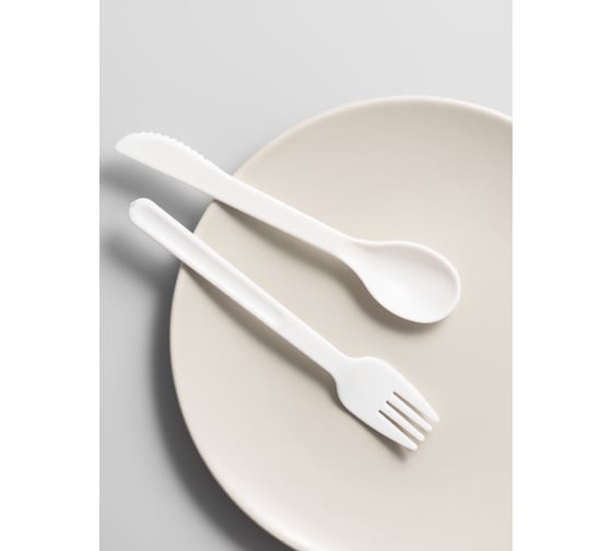 Пластиковый ланч-бокс с приборами SHINY KITCHEN 1400 мл 50355