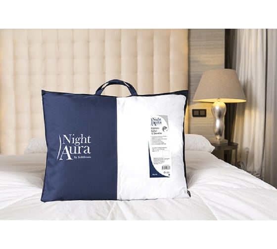 Подушка Мягкий сон cotton downflex night aura 70x70 см, белая ПЛ_NA-516у