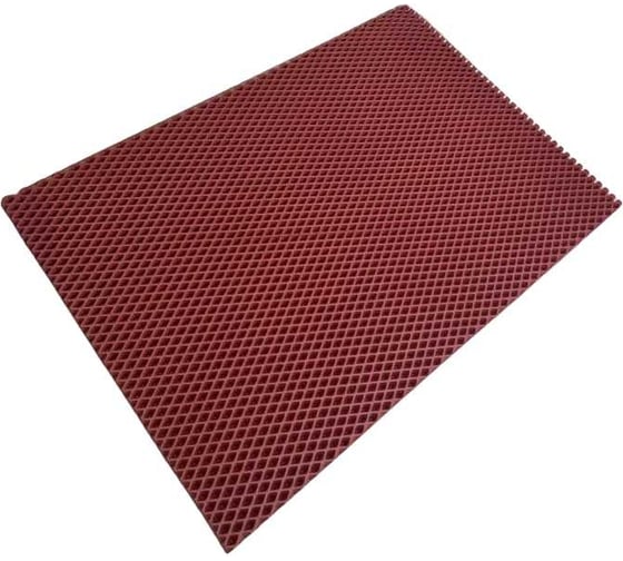 Коврик DuffCar eva 60x40 ромб, бордовый кант, бордовый 4854-1-6-6 1