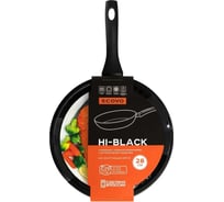 Сковорода SCOVO Hi-Black d 280 мм, стеклянная крышка HB-011