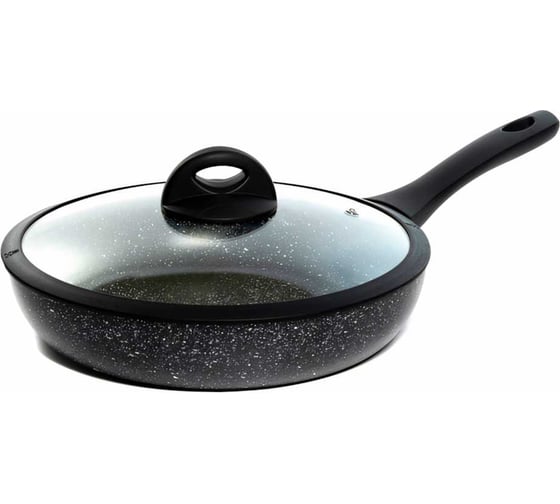 Сковорода SCOVO Hi-Black d 280 мм, стеклянная крышка HB-011
