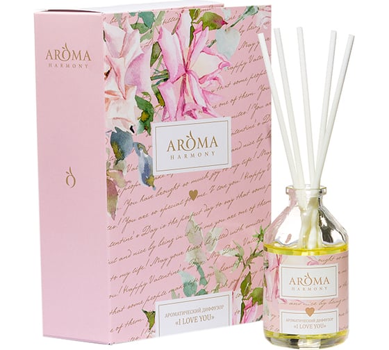 Диффузор-открытка AromaHarmony I LOVE YOU 50 мл АН20314