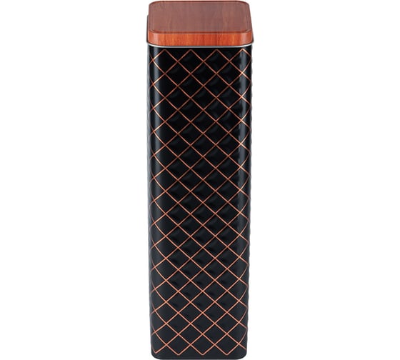 Банка для спагетти Mallony жестяная classico nero, объем 2.1 л, размер 8, 5x30 см, квадратная, с крышкой 105052
