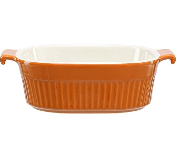 Блюдо для запекания Liberty Jones Soft Ripples, 20x16,5 см, карамельное LJ000066