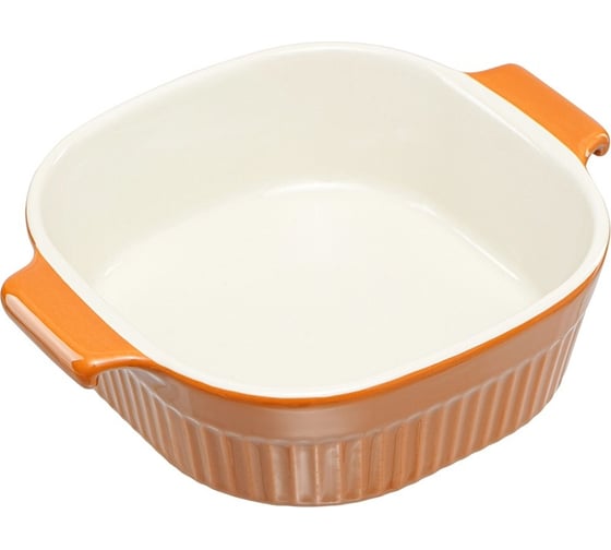 Блюдо для запекания Liberty Jones Soft Ripples, 20x16,5 см, карамельное LJ000066