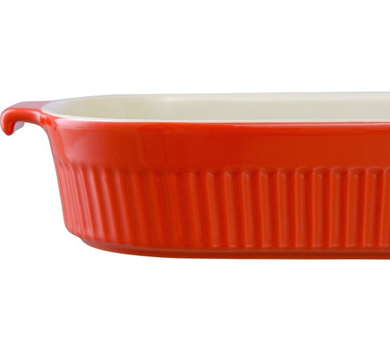 Блюдо для запекания Liberty Jones Soft Ripples, 29,2x18,2 см, красное LJ000064