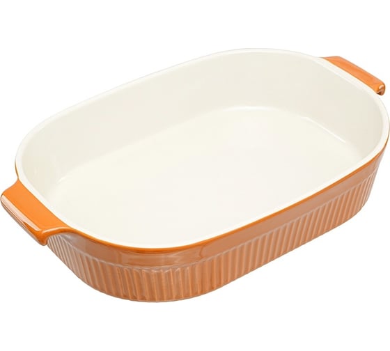 Блюдо для запекания Liberty Jones Soft Ripples, 35,9x23,3 см, карамельное LJ000065