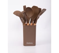 Набор кухонных принадлежностей Ridberg 12 шт., коричневый 1211317