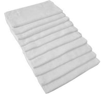 Махровое полотенце Luscan 70x130, 380 гр/м2, ocean белый, 10 шт 724912