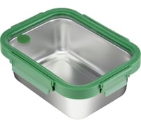Ланч-бокс Smart Solutions стальной со стеклянной крышкой, 1,2 л, зеленый SFE-SS-LB-ST-GLS-GRN-1.2