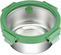 Ланч-бокс Smart Solutions стальной со стеклянной крышкой, 650 мл, зеленый SFE-SS-LB-ST-GLS-GRN-650