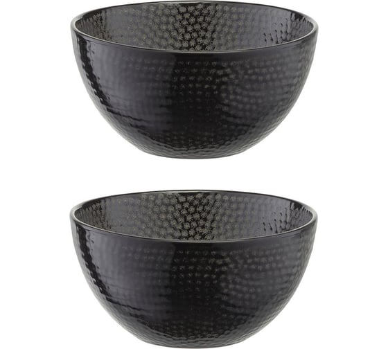 Набор чаш Liberty Jones Dots, 800 мл, черные, 2 шт. LT_LJ_CBWDT_CRB_21