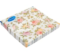 Салфетки бумажные 33x33 Бутоны 2слоя 20листов Лилия 5287