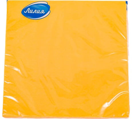 Салфетки бумажные 33x33 Желтый 2слоя 20листов Лилия 0472А