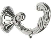 Крючок для штор ТУНДРА KS002, однорожковый, цвет хром 3241486