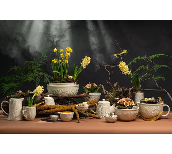 Набор мерных чаш Liberty Jones Birds of Paradise, кремовые, 4 шт. CZ-LJ-MC-CR-Set4