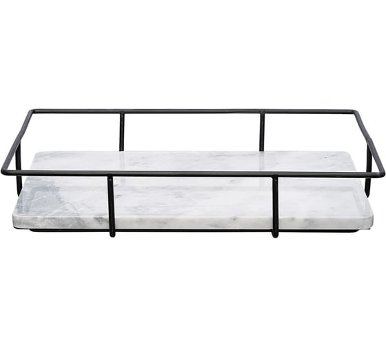 Поднос Liberty Jones Marm, 33x23 см, белый мрамор LJ000034