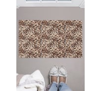 Придверный коврик в прихожую JOYARTY с принтом Дикий леопард, 45х75 см door_423733