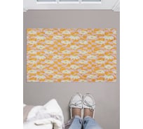 Придверный коврик в прихожую JOYARTY с принтом Гипноз ромашек, 45х75 см door_423879