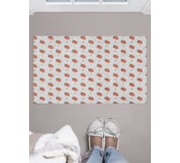 Придверный коврик в прихожую JOYARTY с принтом Веселая клубничка, 45х75 см door_423876