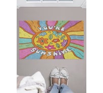 Придверный коврик в прихожую JOYARTY с принтом Солнечный свет, 45х75 см door_423254