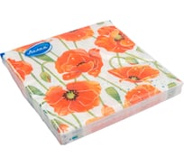 Бумажные салфетки Лилия Красные маки 33x33, 2 слоя, 20 листов 5317