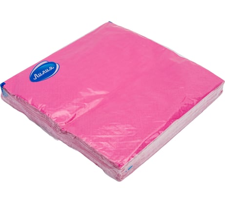 Бумажные салфетки Лилия 33x33, розовый, 2 слоя, 20 листов 766