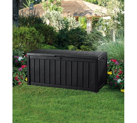 Сундук Keter GLENWOOD STORAGE BOX 390 L графит 230413