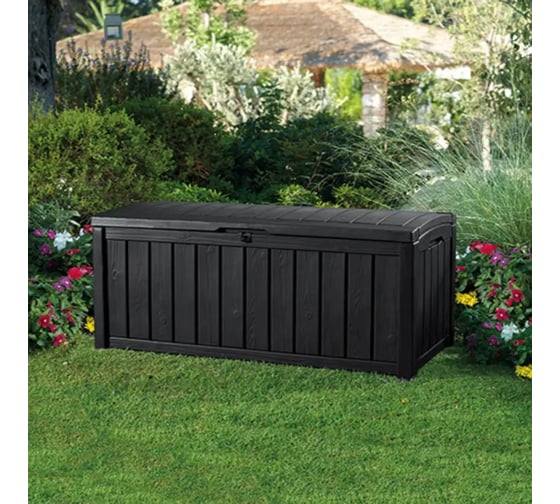 Сундук Keter GLENWOOD STORAGE BOX 390 L графит 230413