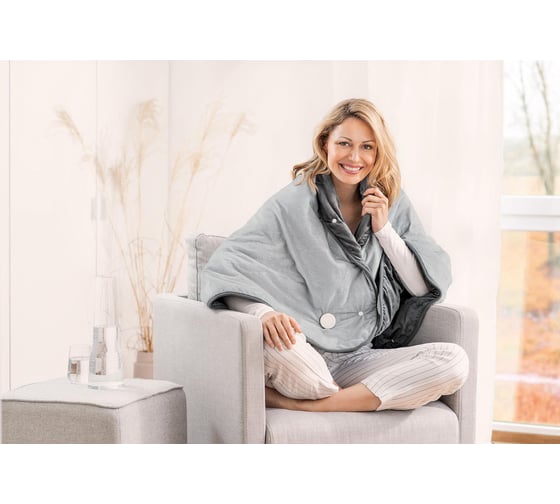 Электрический плед BEURER CC50 Cosy 100 Вт серый 420.04 1541758
