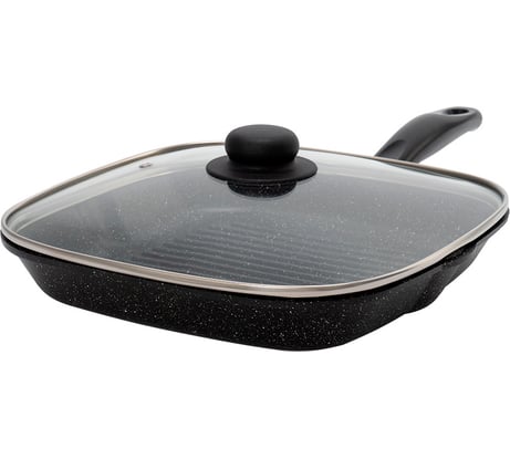 Сковорода-гриль STARWIND Chef SW-CH3027G квадратная покрытие Pfluon несъемная ручка с крышкой черный 1776091