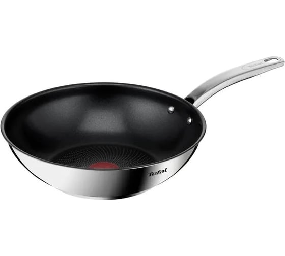 Сковорода-ВОК TEFAL WOK Intuition B8171944 круглая 28 см покрытие антипригарное с титаном несъемная ручка без крышки 1841716 1