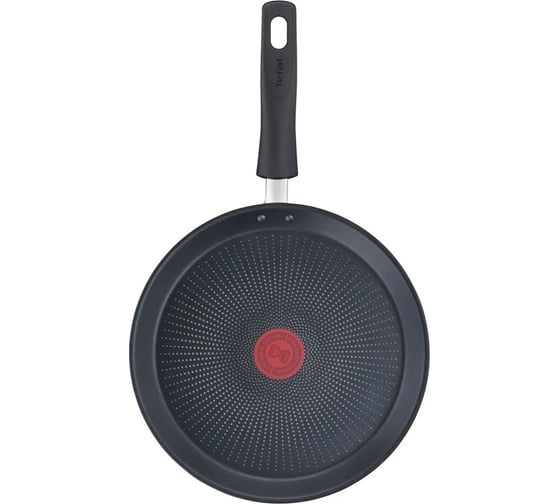 Блинная сковорода TEFAL Easy Chef G2703872 круглая 25 см несъемная ручка без крышки черный 2100118267 1443688